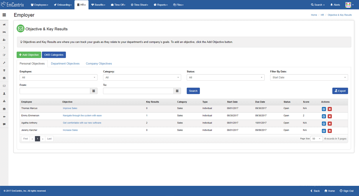 Objectives & Key Results (OKR)